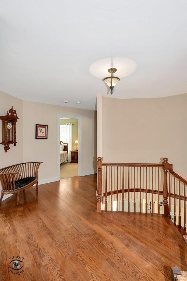 hall featuring hardwood / wood-style floors