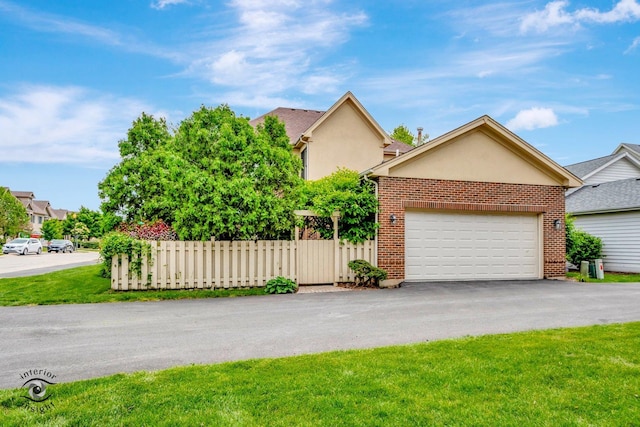 front facade featuring a garage