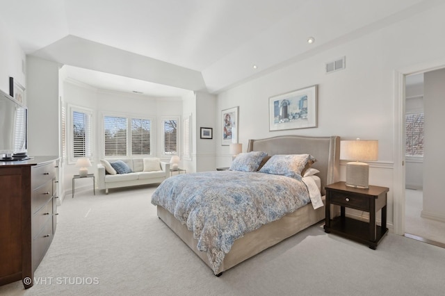 860 Gage Ln, Lake Forest, IL 60045 - bedroom featuring light carpet, baseboards, visible vents, and recessed lighting