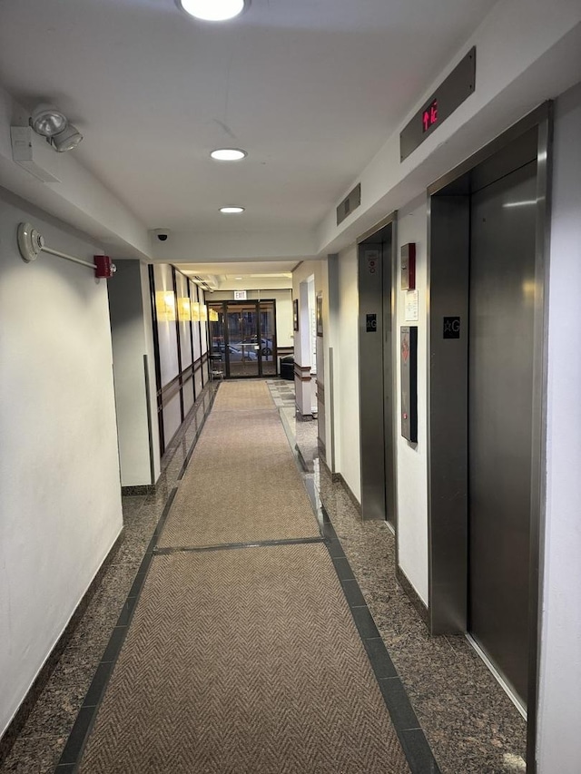 hallway with elevator