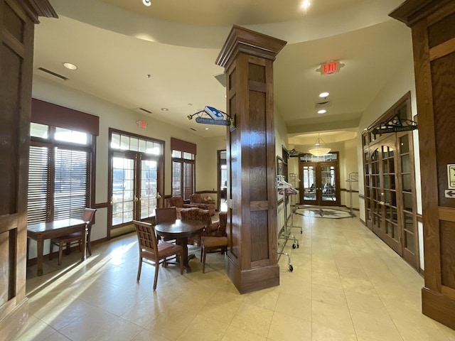 lobby with visible vents