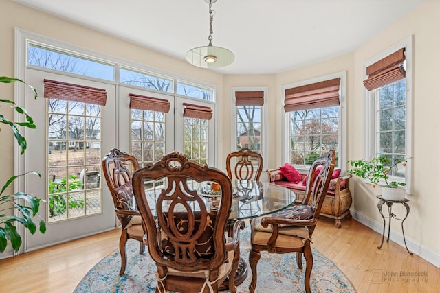 view of sunroom