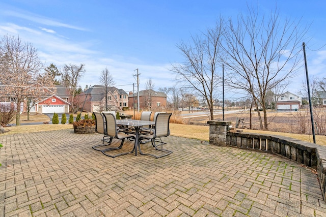 view of patio featuring outdoor dining space