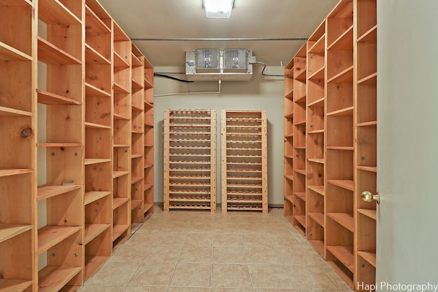 wine room featuring tile patterned flooring