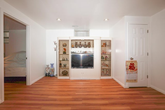 interior space with wood-type flooring