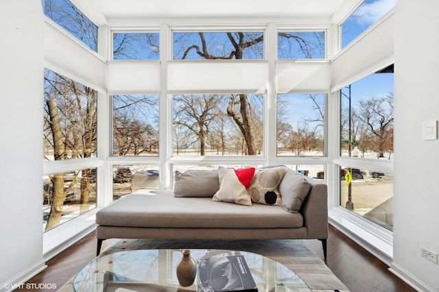 view of sunroom / solarium