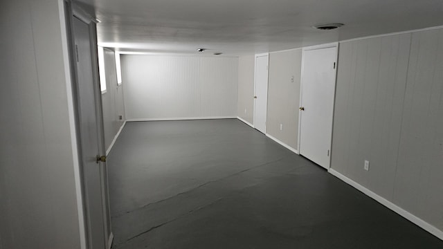 view of basement