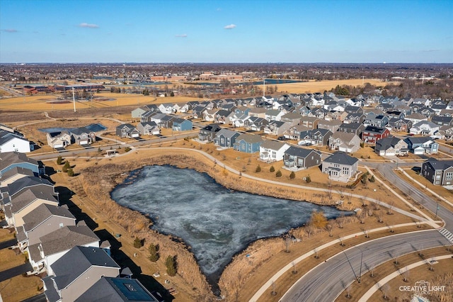 aerial view featuring a residential view