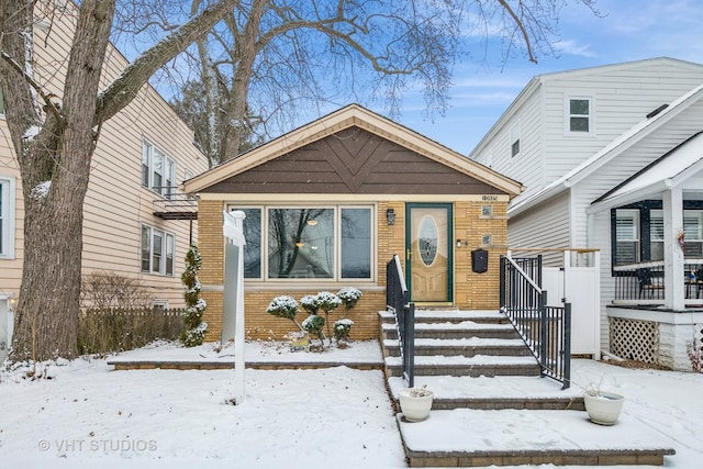 view of bungalow-style home