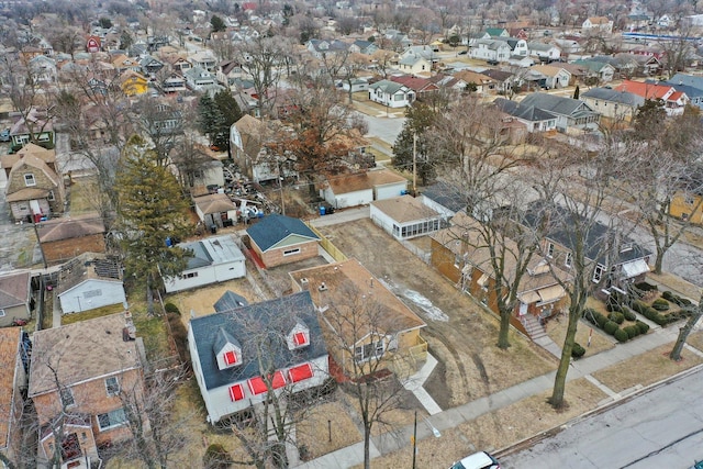 drone / aerial view featuring a residential view