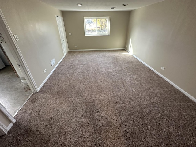 empty room with carpet floors