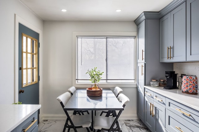 dining room featuring a wealth of natural light