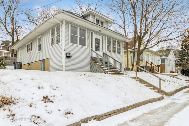 view of bungalow-style home