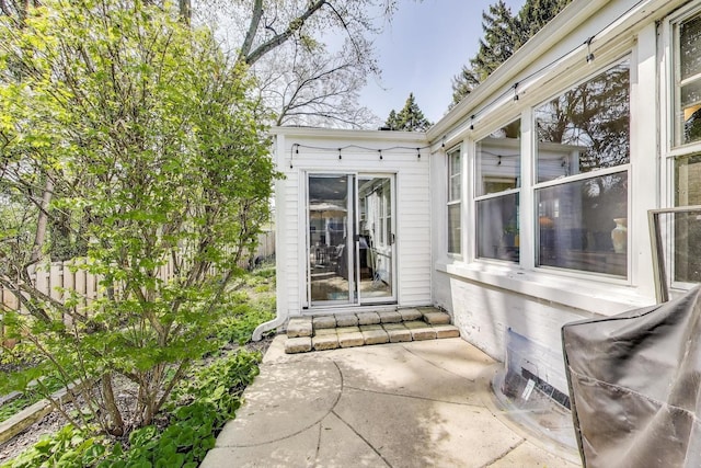 201 W Council Trl, Mount Prospect, IL 60056 - view of exterior entry featuring a patio area
