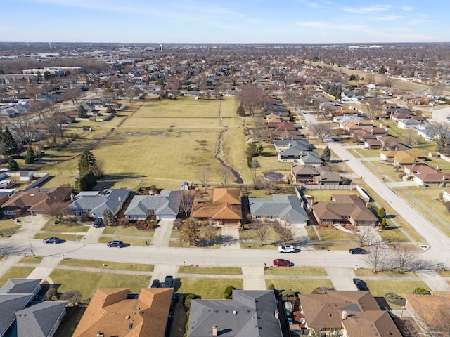 aerial view featuring a residential view