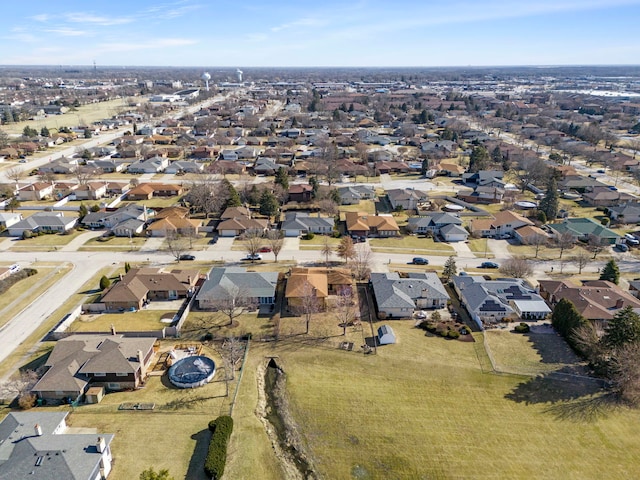 drone / aerial view featuring a residential view