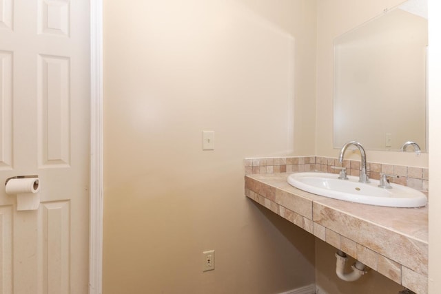 bathroom with a sink