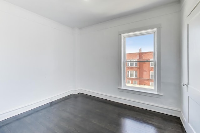 empty room featuring hardwood / wood-style floors