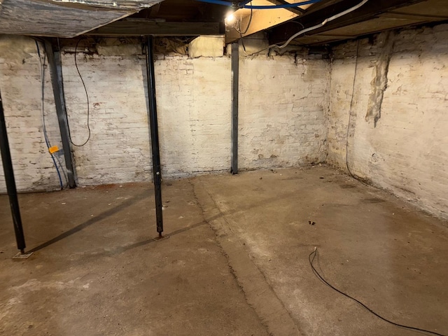 view of basement