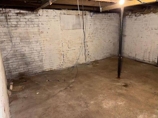 view of basement