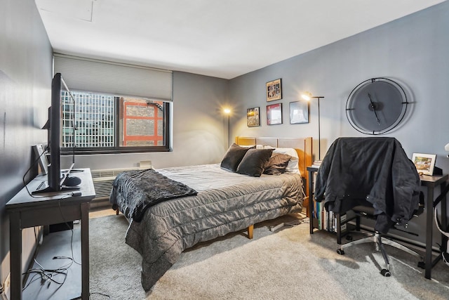 bedroom with carpet floors