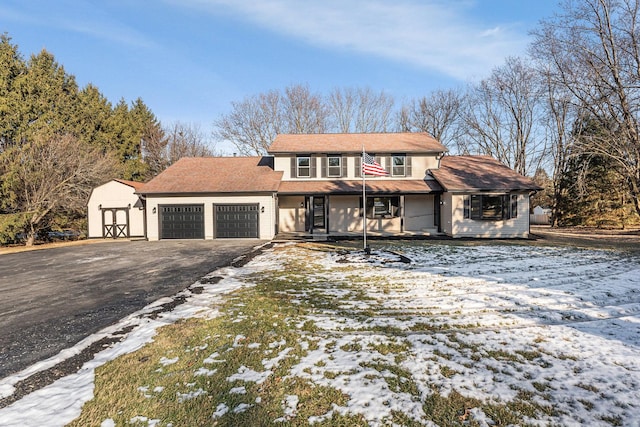 front facade featuring a garage