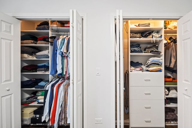 view of closet