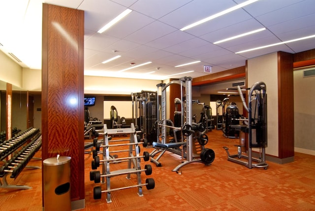 400 E Randolph St Unit 2410, Chicago, IL 60601 - gym featuring carpet flooring