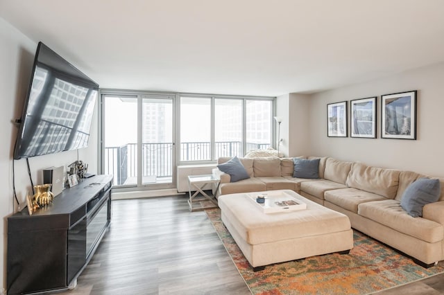 400 E Randolph St Unit 2410, Chicago, IL 60601 - living room with wood finished floors