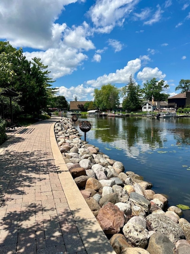 view of water feature