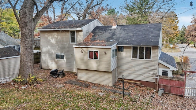 view of rear view of property