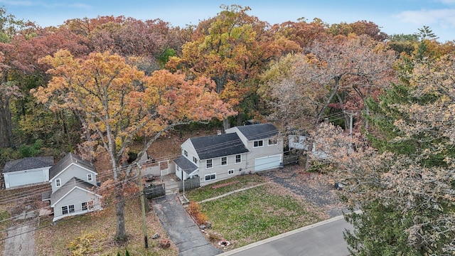 birds eye view of property