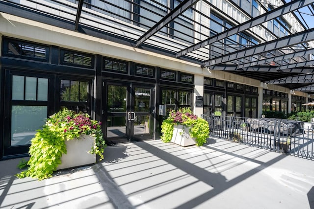 1150 W 15th St Unit 232, Chicago, IL 60608 - entrance to property featuring a patio area and french doors
