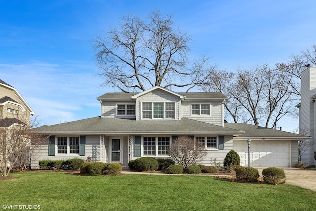 267 Merton Ave, Glen Ellyn, IL 60137 - traditional-style house featuring driveway, an attached garage, and a front lawn