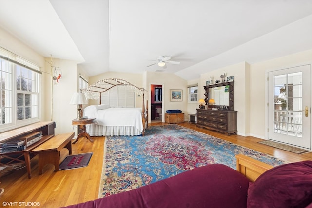 267 Merton Ave, Glen Ellyn, IL 60137 - bedroom with wood finished floors and lofted ceiling