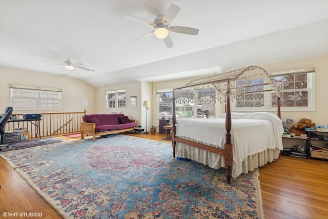 267 Merton Ave, Glen Ellyn, IL 60137 - bedroom with wood finished floors and vaulted ceiling
