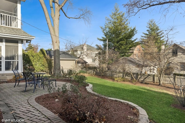 267 Merton Ave, Glen Ellyn, IL 60137 - view of yard with a patio and a balcony