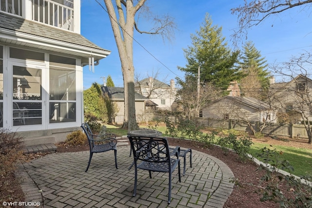 267 Merton Ave, Glen Ellyn, IL 60137 - fenced backyard featuring a patio area