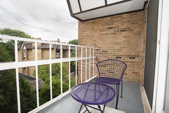 view of balcony