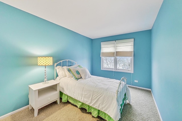 bedroom with carpet