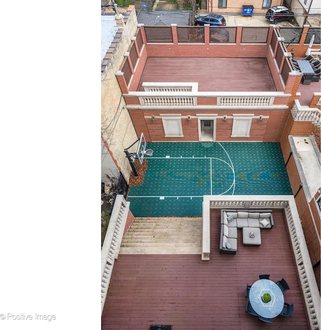 view of sport court with community basketball court
