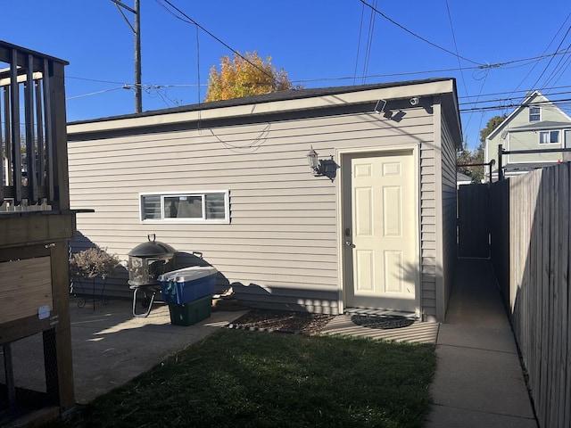 view of outbuilding