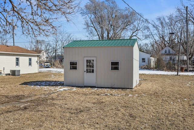 view of outbuilding featuring an outdoor structure