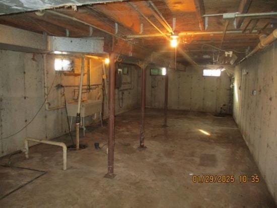125 N Anderson Rd, New Lenox, IL 60451 - view of unfinished basement