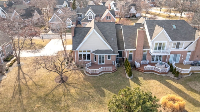 birds eye view of property