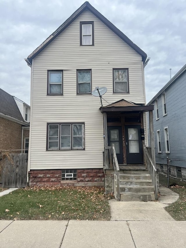 view of front of home