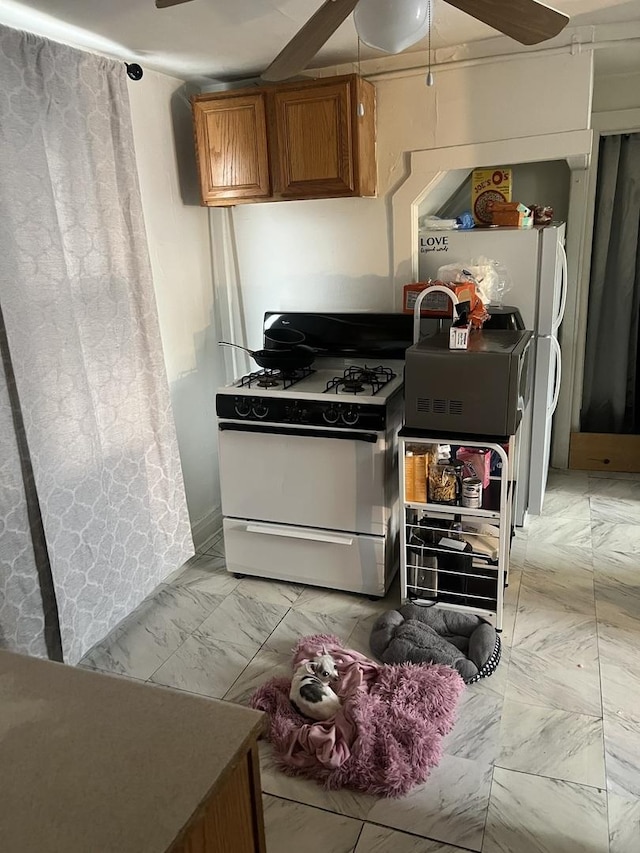 kitchen featuring gas range gas stove