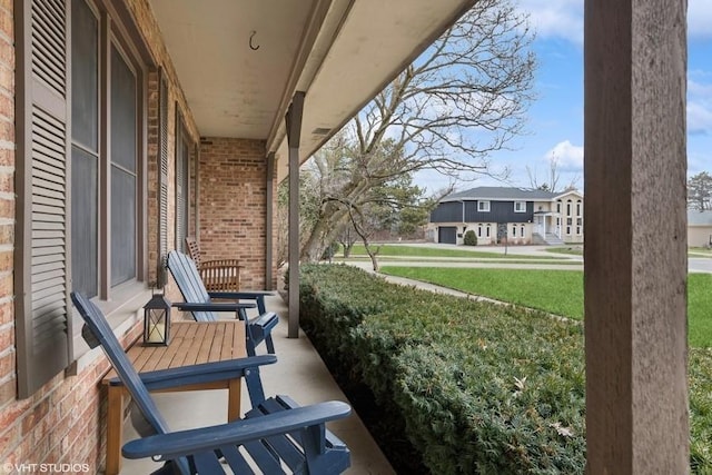 view of patio with covered porch