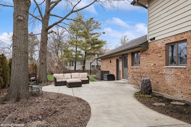 view of patio featuring outdoor lounge area