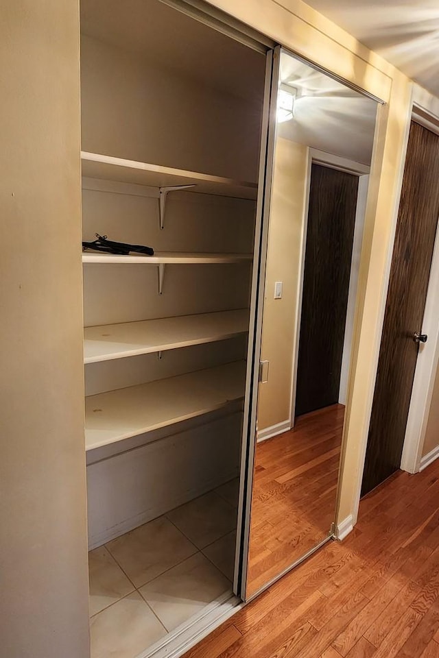 view of closet